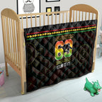 Penrith Panthers Rugby Custom Quilt 60 Years Anniversary Black Polynesian Aboriginal Art