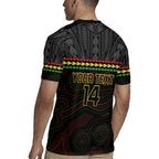 Penrith Panthers Rugby Custom Rugby Jersey 60 Years Anniversary Black Polynesian Aboriginal Art