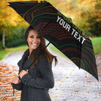 Penrith Panthers Rugby Custom Umbrella 60 Years Anniversary Black Polynesian Aboriginal Art