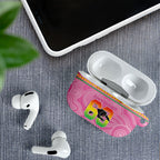 Penrith Panthers Rugby Custom AirPods Case 60 Years Anniversary Pink Polynesian Aboriginal Art