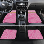 Penrith Panthers Rugby Custom Car Mats 60 Years Anniversary Pink Polynesian Aboriginal Art