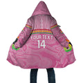 Penrith Panthers Rugby Custom Cloak 60 Years Anniversary Pink Polynesian Aboriginal Art