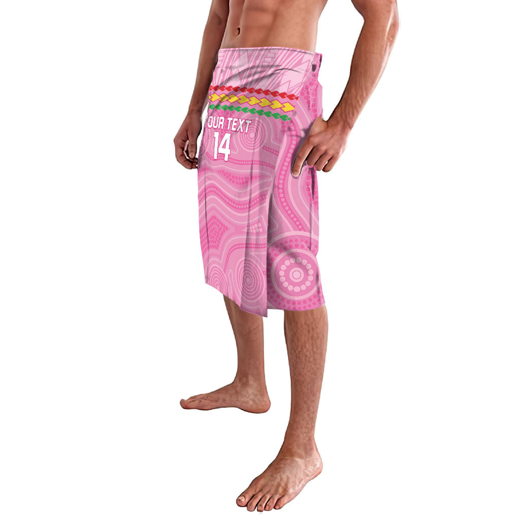 Penrith Panthers Rugby Custom Lavalava 60 Years Anniversary Pink Polynesian Aboriginal Art