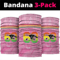 Penrith Panthers Rugby Custom Neck Gaiter 60 Years Anniversary Pink Polynesian Aboriginal Art