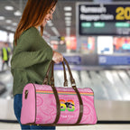 Penrith Panthers Rugby Custom Travel Bag 60 Years Anniversary Pink Polynesian Aboriginal Art
