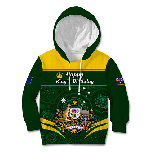 12-june-australia-king-birthday-kid-hoodie-aboriginal-national-color
