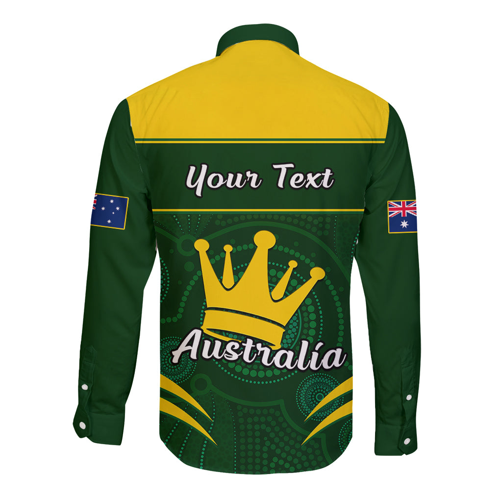 personalised-12-june-australia-king-birthday-long-sleeve-button-shirt-aboriginal-national-color