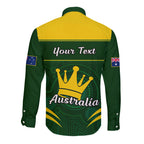 personalised-12-june-australia-king-birthday-long-sleeve-button-shirt-aboriginal-national-color