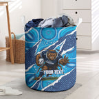 NSW Blues Rugby Custom Laundry Basket Go Cockroaches Sporty Aboriginal Art