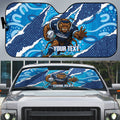 NSW Blues Rugby Custom Auto Sun Shade Go Cockroaches Sporty Aboriginal Art