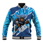 NSW Blues Rugby Custom Baseball Jacket Go Cockroaches Sporty Aboriginal Art