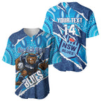 NSW Blues Rugby Custom Baseball Jersey Go Cockroaches Sporty Aboriginal Art