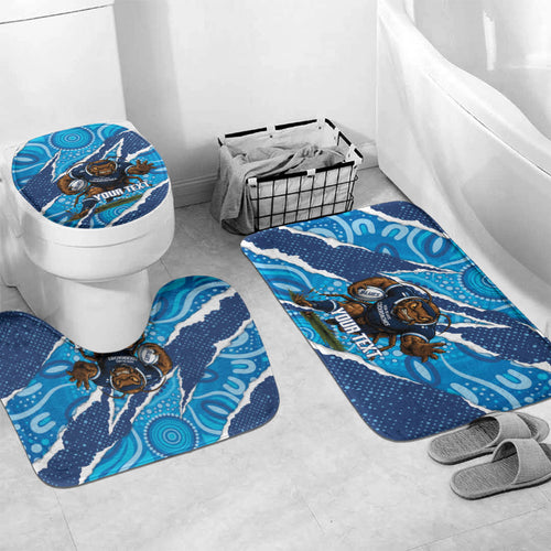 NSW Blues Rugby Custom Bathroom Set Go Cockroaches Sporty Aboriginal Art