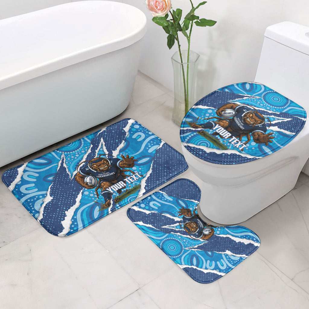 NSW Blues Rugby Custom Bathroom Set Go Cockroaches Sporty Aboriginal Art