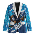 NSW Blues Rugby Custom Blazer Go Cockroaches Sporty Aboriginal Art