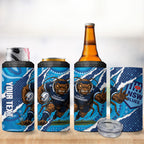 NSW Blues Rugby Custom 4 in 1 Can Cooler Tumbler Go Cockroaches Sporty Aboriginal Art