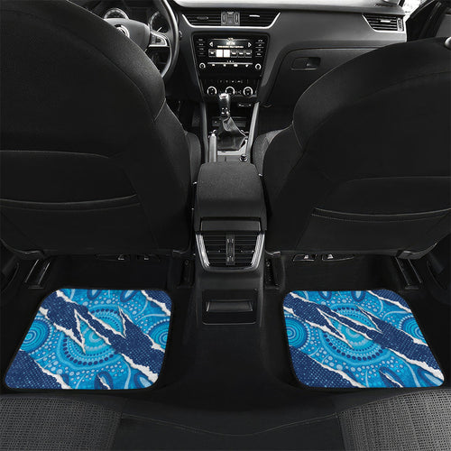 NSW Blues Rugby Custom Car Mats Go Cockroaches Sporty Aboriginal Art