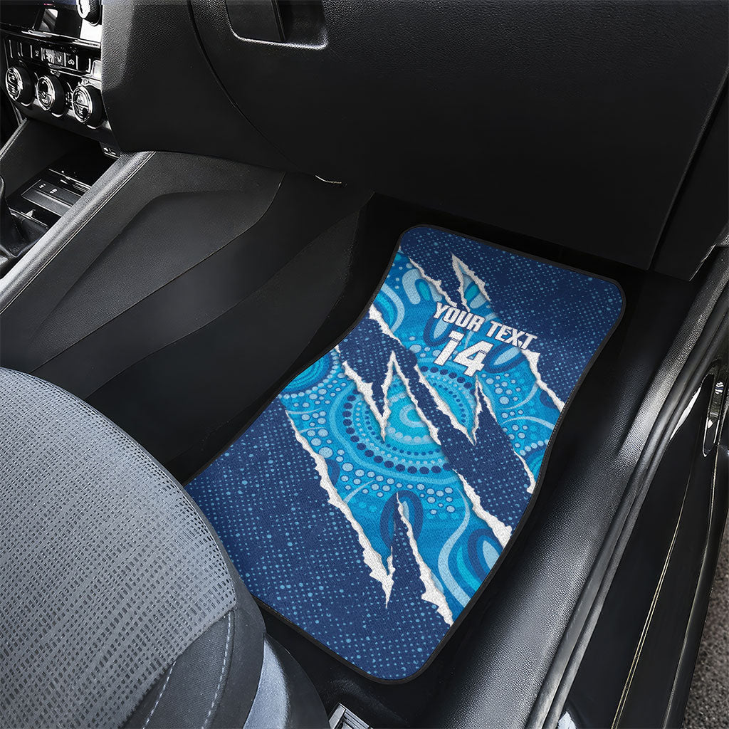 NSW Blues Rugby Custom Car Mats Go Cockroaches Sporty Aboriginal Art