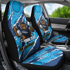 NSW Blues Rugby Custom Car Seat Cover Go Cockroaches Sporty Aboriginal Art