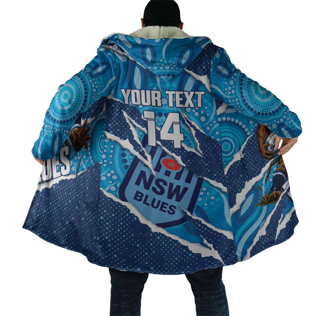 NSW Blues Rugby Custom Cloak Go Cockroaches Sporty Aboriginal Art