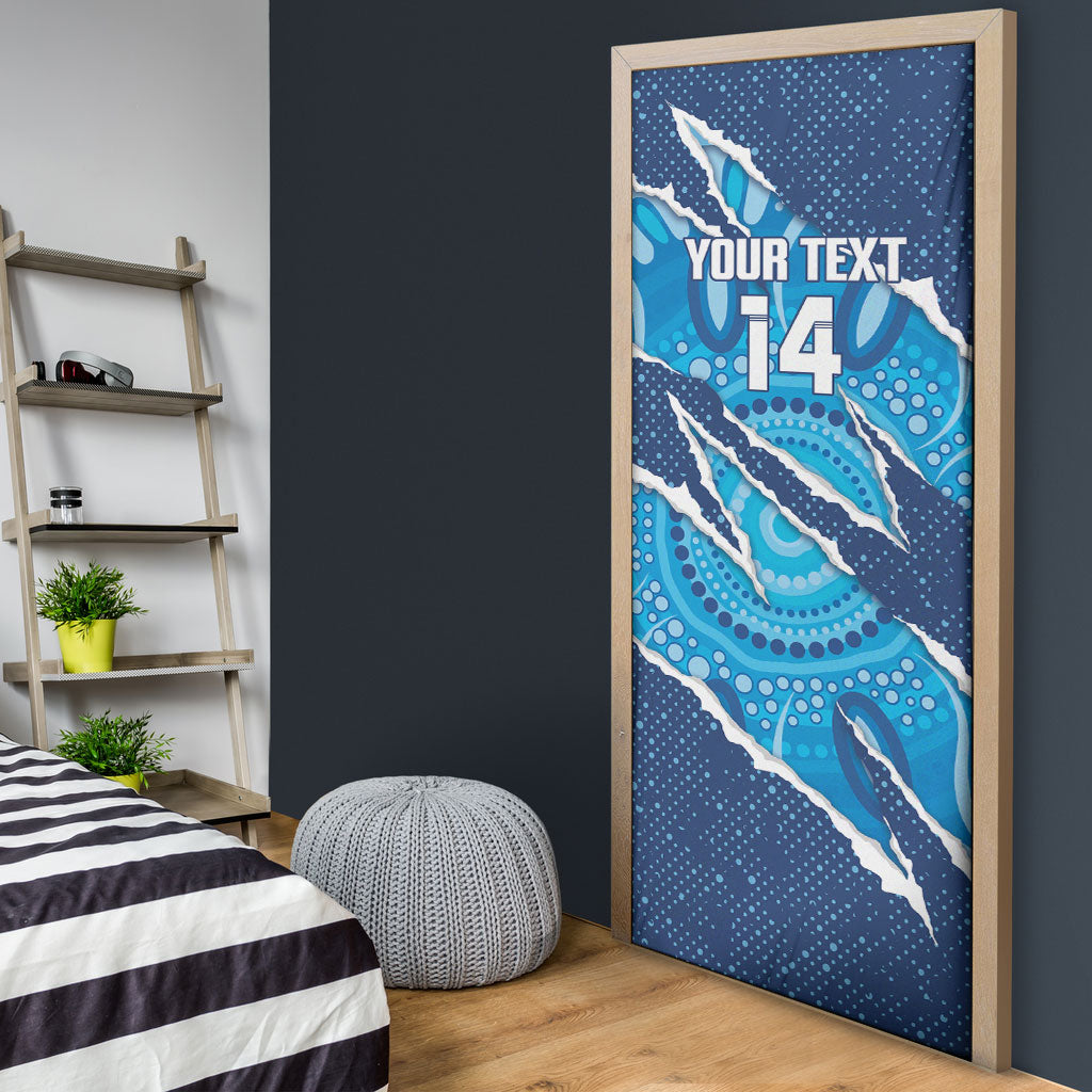 NSW Blues Rugby Custom Door Cover Go Cockroaches Sporty Aboriginal Art