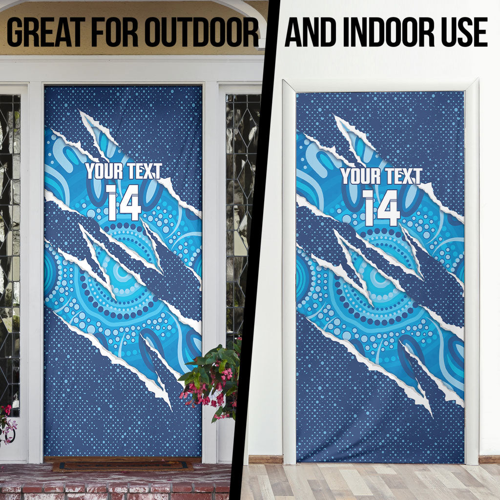 NSW Blues Rugby Custom Door Cover Go Cockroaches Sporty Aboriginal Art