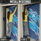 NSW Blues Rugby Custom Door Cover Go Cockroaches Sporty Aboriginal Art