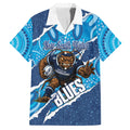 NSW Blues Rugby Custom Hawaiian Shirt Go Cockroaches Sporty Aboriginal Art