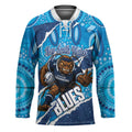 NSW Blues Rugby Custom Hockey Jersey Go Cockroaches Sporty Aboriginal Art
