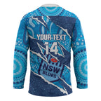 NSW Blues Rugby Custom Hockey Jersey Go Cockroaches Sporty Aboriginal Art