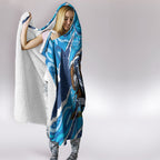 NSW Blues Rugby Custom Hooded Blanket Go Cockroaches Sporty Aboriginal Art