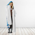 NSW Blues Rugby Custom Hooded Blanket Go Cockroaches Sporty Aboriginal Art