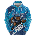 NSW Blues Rugby Custom Hoodie Go Cockroaches Sporty Aboriginal Art