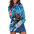 NSW Blues Rugby Custom Hoodie Dress Go Cockroaches Sporty Aboriginal Art