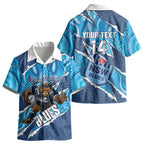 NSW Blues Rugby Custom Kid Hawaiian Shirt Go Cockroaches Sporty Aboriginal Art LT14