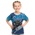 NSW Blues Rugby Custom Kid T Shirt Go Cockroaches Sporty Aboriginal Art