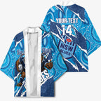 NSW Blues Rugby Custom Kimono Go Cockroaches Sporty Aboriginal Art