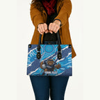 NSW Blues Rugby Custom Leather Bag Go Cockroaches Sporty Aboriginal Art