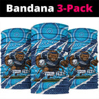 NSW Blues Rugby Custom Neck Gaiter Go Cockroaches Sporty Aboriginal Art