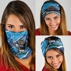 NSW Blues Rugby Custom Neck Gaiter Go Cockroaches Sporty Aboriginal Art