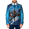 NSW Blues Rugby Custom Padded Jacket Go Cockroaches Sporty Aboriginal Art