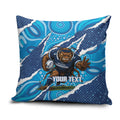 NSW Blues Rugby Custom Pillow Cover Go Cockroaches Sporty Aboriginal Art