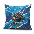 NSW Blues Rugby Custom Pillow Cover Go Cockroaches Sporty Aboriginal Art