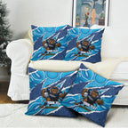NSW Blues Rugby Custom Pillow Cover Go Cockroaches Sporty Aboriginal Art