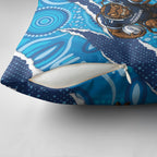NSW Blues Rugby Custom Pillow Cover Go Cockroaches Sporty Aboriginal Art