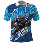 NSW Blues Rugby Custom Polo Shirt Go Cockroaches Sporty Aboriginal Art