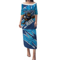NSW Blues Rugby Custom Puletasi Go Cockroaches Sporty Aboriginal Art