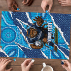 NSW Blues Rugby Custom Puzzle Go Cockroaches Sporty Aboriginal Art
