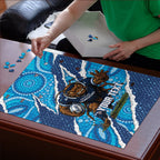 NSW Blues Rugby Custom Puzzle Go Cockroaches Sporty Aboriginal Art