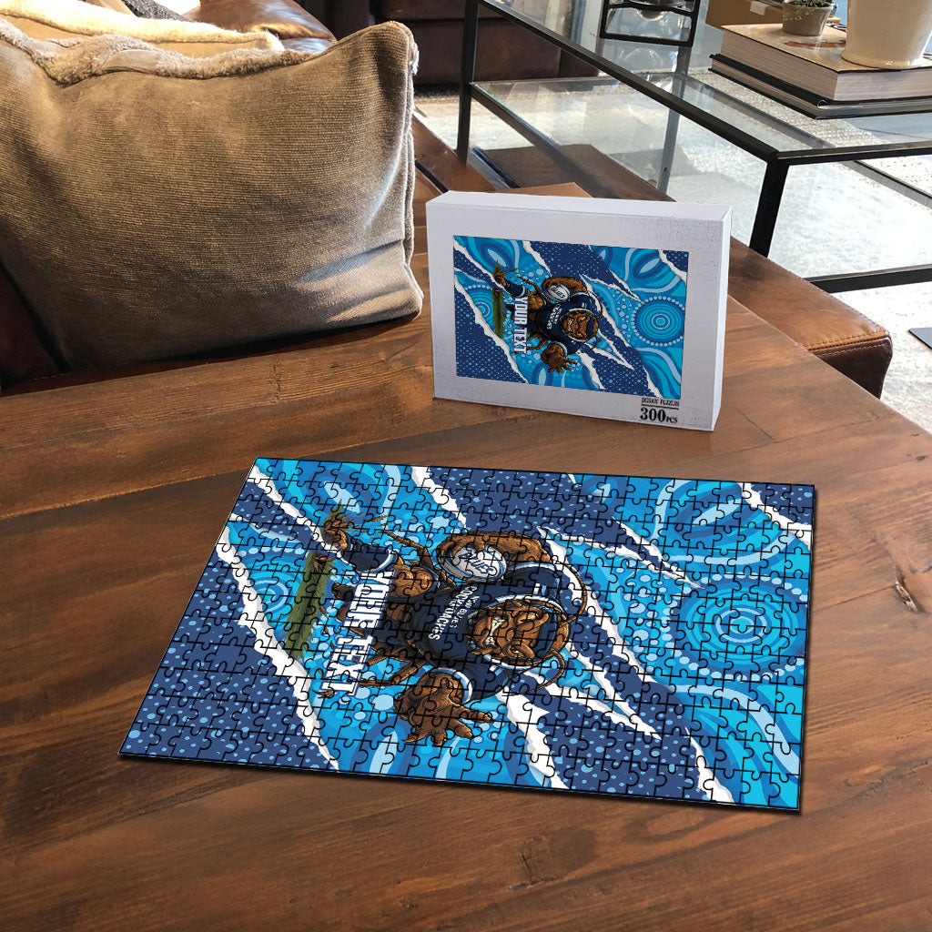 NSW Blues Rugby Custom Puzzle Go Cockroaches Sporty Aboriginal Art